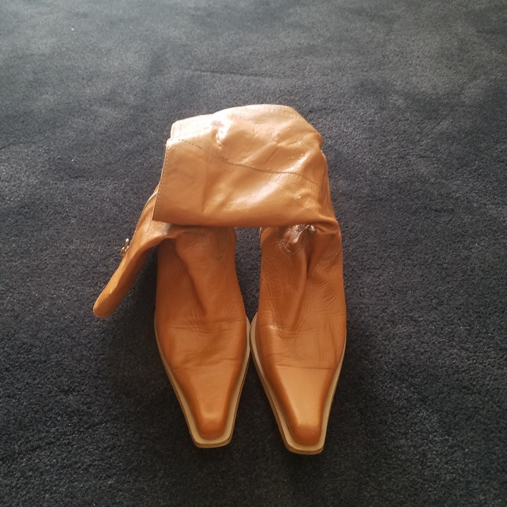 Stylish Soft Leather Cowboy Boots